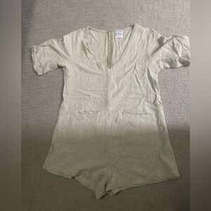 Princess Polly tan short romper  size 6